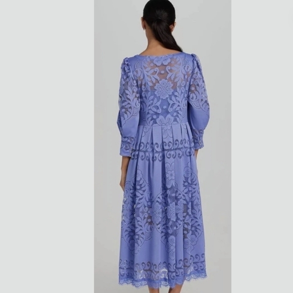 Free People Shadow Dance Midi Dress Persian Jewel Nwt Size XS (0-2) - Picture 3 of 9